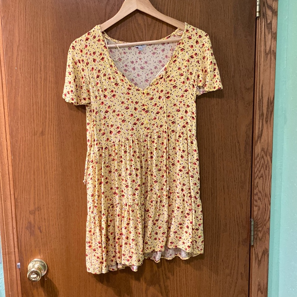 YELLOW FLORAL DRESS